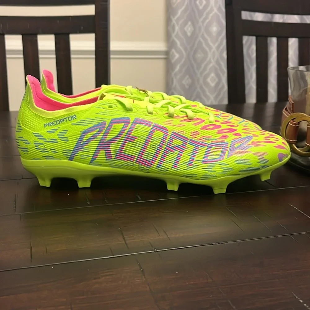 Adidas Predator League FG MG Soccer Cleats Shoes Lucid Lemon JH6471 Mens Size 12
